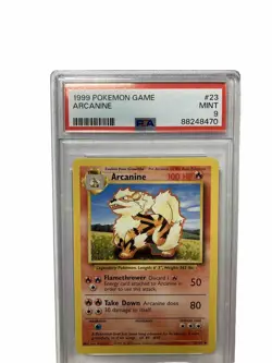 1999 Base Set Growlithe And Arcanine *CGC And PSA Graded 9* Pokemon Cards Pair - Image 3