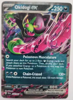 Pokemon Trading Card TCG Okidogi EX Art Holo 036/064 Nintendo 2024 - Image 1