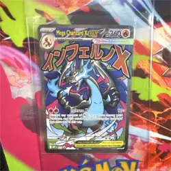 Pokemon Mega Charizard X ex 023 Me: Mega Evolution Promo Holo English Card - Image 1