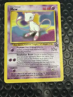 Mew # 8 - Black Star Promo - Pokemon Card Vintage WOTC NM - Image 1