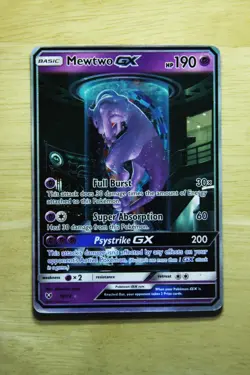 Pokemon Mewtwo GX Shining Legends 78/73 Shiny Holo Rare Full Art Secret Card - Image 5