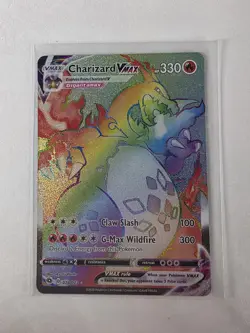 Pokemon TCG Champions Path Rainbow Charizard VMAX Secret Rare Card 74/73 MINT - Image 3