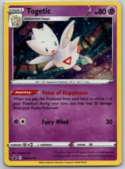 Togetic - (Cosmos Holo) SWSH276 SWSH: Sword & Shield Promo Cards NM - Image 1