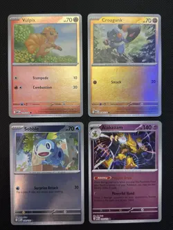 Pokemon Mega Evolution Reverse Holo Lot 4 Cards 039/132 078/132 019/132 056/132 - Image 1