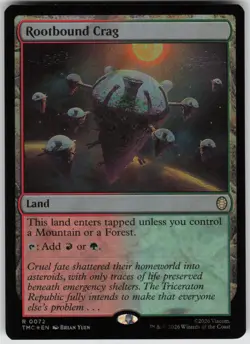 MTG Rootbound Crag Surge Foil Foil NM Commander: TMNT Magic 72 - Image 1