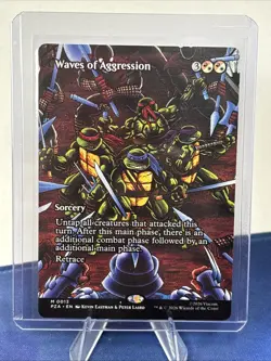 Waves of Aggression - Borderless No Play, English Magic the Gathering M 0013 - Image 1