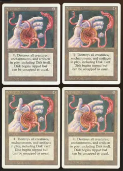 4x Nevinyrral's Disk Rare LP/HP Revised 3rd Edition Playset Magic the Gathering - Image 1