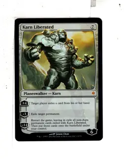 MTG SkeenAB Karn Liberated FOIL from New Phyrexia. NM. - Image 1