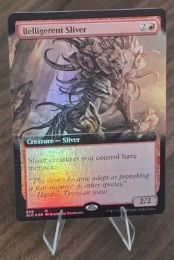 MTG Belligerent Sliver (Extended Art) Secret Lair Drop Foil Free Shipping - Image 1