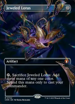 1x Jeweled Lotus ~~ Borderless - Foil NM-Mint, English Commander Masters MTG Mag - Image 1