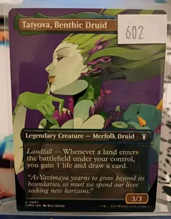 Tatyova, Benthic Druid (Borderless) #687 (NM) Commander Masters CMM Magic MTG - Image 1