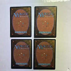 MTG Unlimited Playset of 4 Llanowar Elves Light Play 1993 - Image 2
