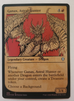 1x Ganax, Astral Hunter Showcase FOIL CLB Battle for Baldur's Gate MTG NM - Image 1