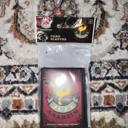 Pokemon World Championships Anaheim Pikachu Rockabilly Sleeves Sealed New - Image 1