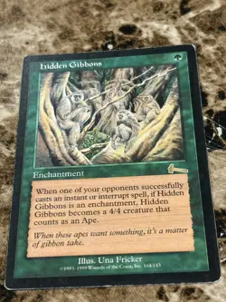 HIDDEN GIBBONS Magic the Gathering MTG Urza's Legacy MP - A - Image 1