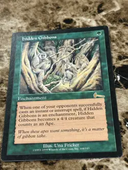 HIDDEN GIBBONS Magic the Gathering MTG Urza's Legacy MP - B - Image 1