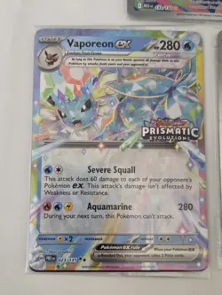 Pokemon TCG: SEALED Bulbasaur / Eevee / Vaporeon ex Stamped Promo Card Lot - Image 3