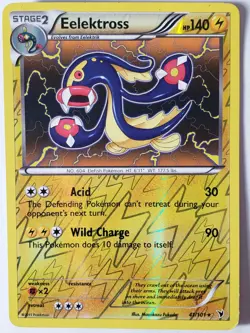 REVERSE HOLO Eelektross 41/101 VLP Noble Victories Pokemon Card Masakazu Fukuda - Image 1