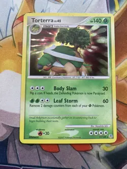 Torterra 17/130 Holo Diamond & Pearl Base Pokemon Card HP - Image 1