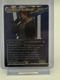 Squall, Seed Mercenary #0547 - Borderless Surge Foil - MTG Final Fantasy VIII NM - Image 1