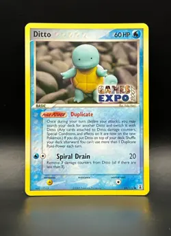 Ditto GAMES EXPO Card- Ex Delta Species 64/113-Super Rare Pokemon Promo -NM - Image 1