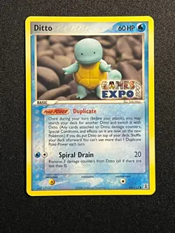 Ditto GAMES EXPO Card- Ex Delta Species 64/113-Super Rare Pokemon Promo -NM - Image 2