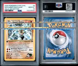 Pokemon 1st Edition Giovanni's Machamp Gym Challenge Holo Rare PSA 10 (New Cert) - Image 3