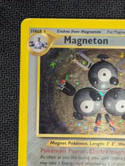 Pokemon TCG Magneton Neo Revelation Holo Rare 10/64 HP Condition See Pics - Image 3