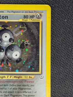 Pokemon TCG Magneton Neo Revelation Holo Rare 10/64 HP Condition See Pics - Image 4