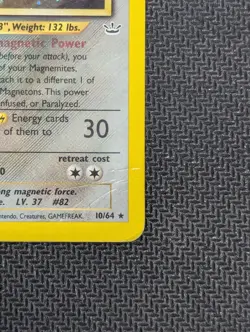 Pokemon TCG Magneton Neo Revelation Holo Rare 10/64 HP Condition See Pics - Image 5