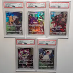 2022 Pokemon TCG JPN.SWSH Dark Phantasma Full Art PSA 10 (Total of 5) - Image 1