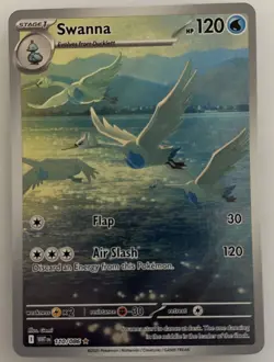 🔥Pokemon TCG Swanna 110/086 Illustration Rare Full Art Holo White Flare NM🔥 - Image 1