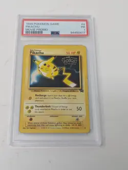 1999 POKEMON GAME MOVIE PROMO #4 PIKACHU PSA 1 - Image 1