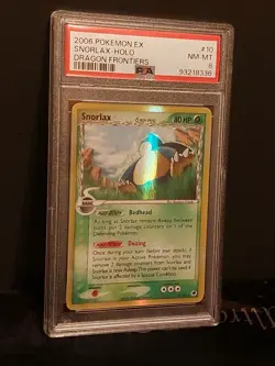 Pokemon Snorlax MISPRINT PSA 8 EX Dragon Frontiers Holo Delta Species #10/101 - Image 2
