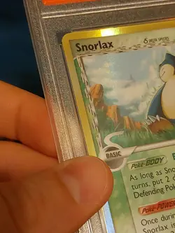 Pokemon Snorlax MISPRINT PSA 8 EX Dragon Frontiers Holo Delta Species #10/101 - Image 4