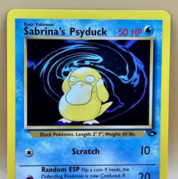 Sabrina’s Psyduck 99/132 – Gym Challenge (Uncommon) - NM - WOTC 2000 Pokemon TCG - Image 2