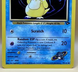 Sabrina’s Psyduck 99/132 – Gym Challenge (Uncommon) - NM - WOTC 2000 Pokemon TCG - Image 3