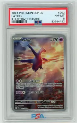 Pokemon TCG - Latios 203/191 - Surging Sparks - PSA 8 - Image 1