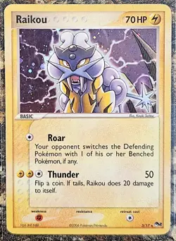 Pokemon 2006 Pop Series 2 Raikou Holo 3 MP - Image 1