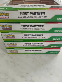 5 Pokemon First Partner Illustration Collection Series 1 - FACTORY SEALED - Image 2