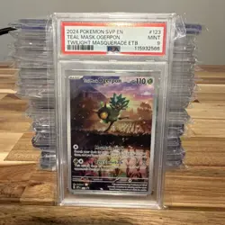 Pokemon TCG 2024 Teal Mask Ogerpon Twilight Masquerade #123 Mint English PSA 9 - Image 1