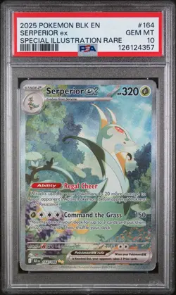 2025 POKEMON BLK EN-BLACK BOLT SPECIAL ILLUSTRATION RARE SERPERIOR EX PSA 10 - Image 1
