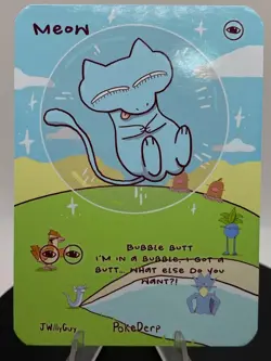 Pokederp Jwillyguy Fan Art Pokemon Bubble Mew Meow - Image 3