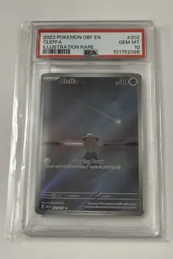 Pokemon TCG Obsidian Flames Cleffa 202/197 Illustration Rare PSA 10 GEM MINT - Image 1