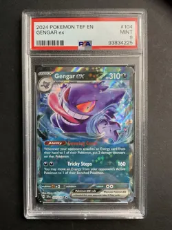 Gengar ex 104 PSA 9 2024 Pokemon TEF EN - Image 1