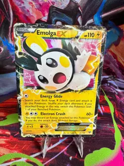 Pokemon TCG Emolga EX 46/146 XY Base Set Ultra Rare DMG - Image 1