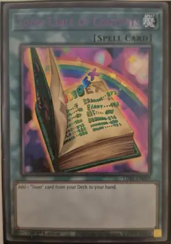 YuGiOh Toon Table of Contents Ultra Rare LDS1-EN069 1st Edition Purple - Image 1