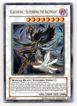 Blackwing - Silverwind the Ascendant - SOVR-EN041 - Ultra Rare Yugioh - Image 1