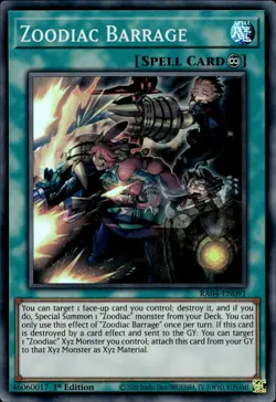 Zoodiac Barrage - Super Rare 1st Edition RA04-EN091 - NM - YuGiOh - Image 1