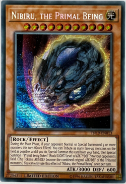 Yu-Gi-Oh - NIBIRU, THE PRIMAL BEING - TN19-EN013 - SECRET RARE - NM/M - Image 1